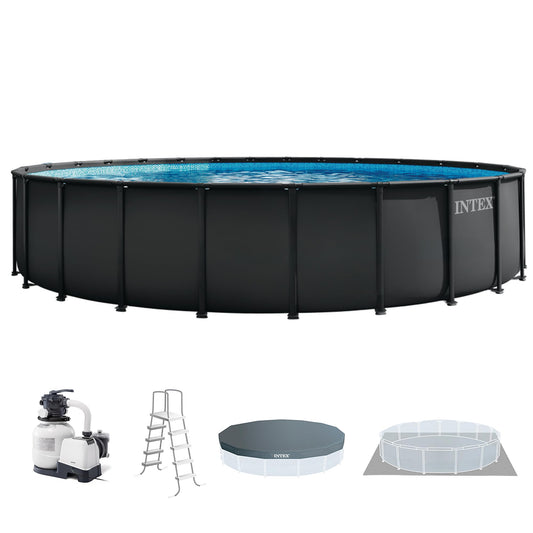 Ultra XTR 26ft x 52in Round Above Ground Swimming Pool Set w/Pump