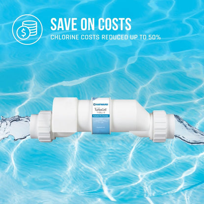 Salt Cell for Pool Chlorinator TurboCell W3T-Cell-9 replacment for T-Cell-9, Salt Chlorine Generator for In-Ground Pools up to 25,000 Gallons