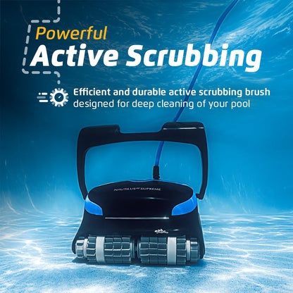 Nautilus CC Supreme Wi-Fi Automatic Robotic Pool Vacuum Cleaner, Dual Drive, Waterline Scrubber Brush, Top Load Filter, Ideal for In-Ground Pools up to 50 FT